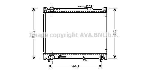 Radiateur moteur (Radiateur de refroidissement) AVA Deutschland GmbH ref. SZ2047