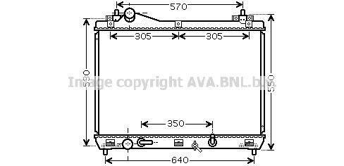 Radiateur moteur (Radiateur de refroidissement) AVA Deutschland GmbH ref. SZ2105