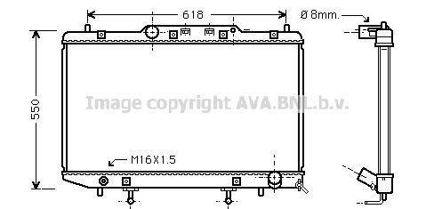Radiateur moteur (Radiateur de refroidissement) AVA Deutschland GmbH ref. TO2255