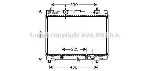 Radiateur moteur (Radiateur de refroidissement) AVA Deutschland GmbH ref. TO2577