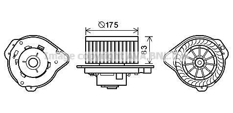 Ventilador habitáculo AVA Deutschland GmbH ref. VO8174