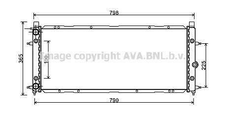 Radiateur moteur (Radiateur de refroidissement) AVA Deutschland GmbH ref. VN2094