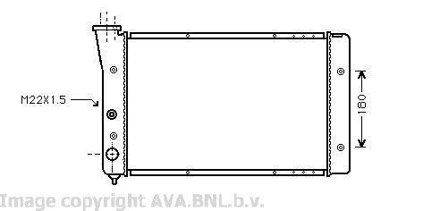 Radiateur moteur (Radiateur de refroidissement) AVA Deutschland GmbH VN2123