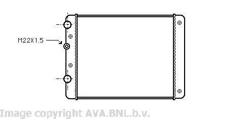 Radiateur moteur (Radiateur de refroidissement) AVA Deutschland GmbH ref. VN2129