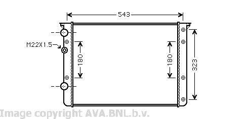 Radiateur moteur (Radiateur de refroidissement) AVA Deutschland GmbH VN2260