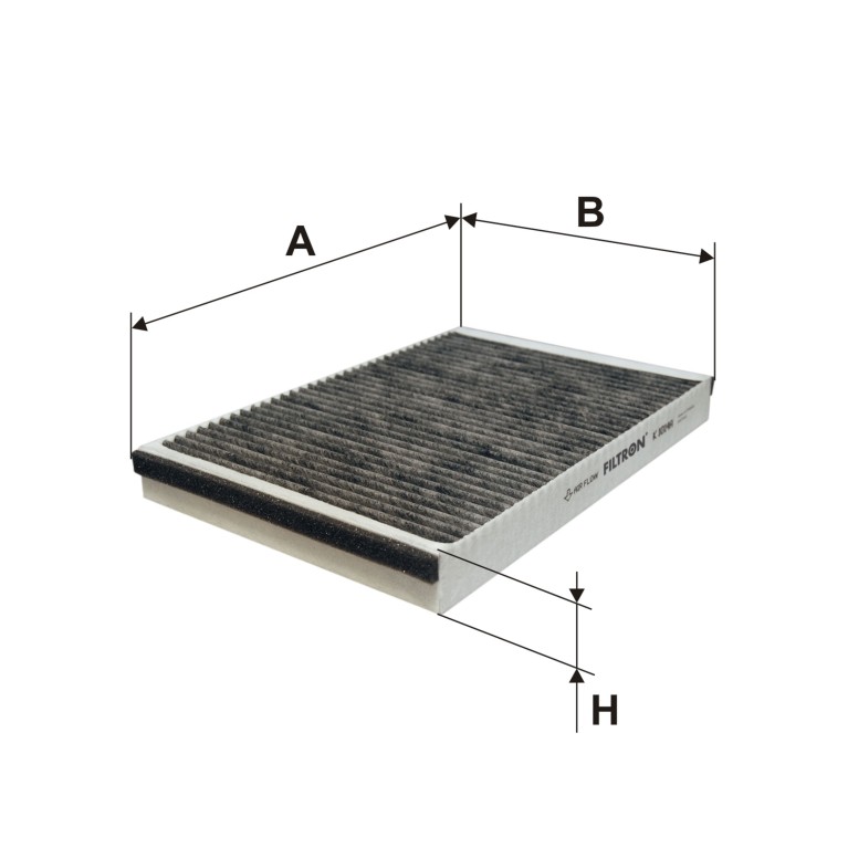 Filtre d'habitacle (Filtre à pollen) FILTRON ref. K 1014A
