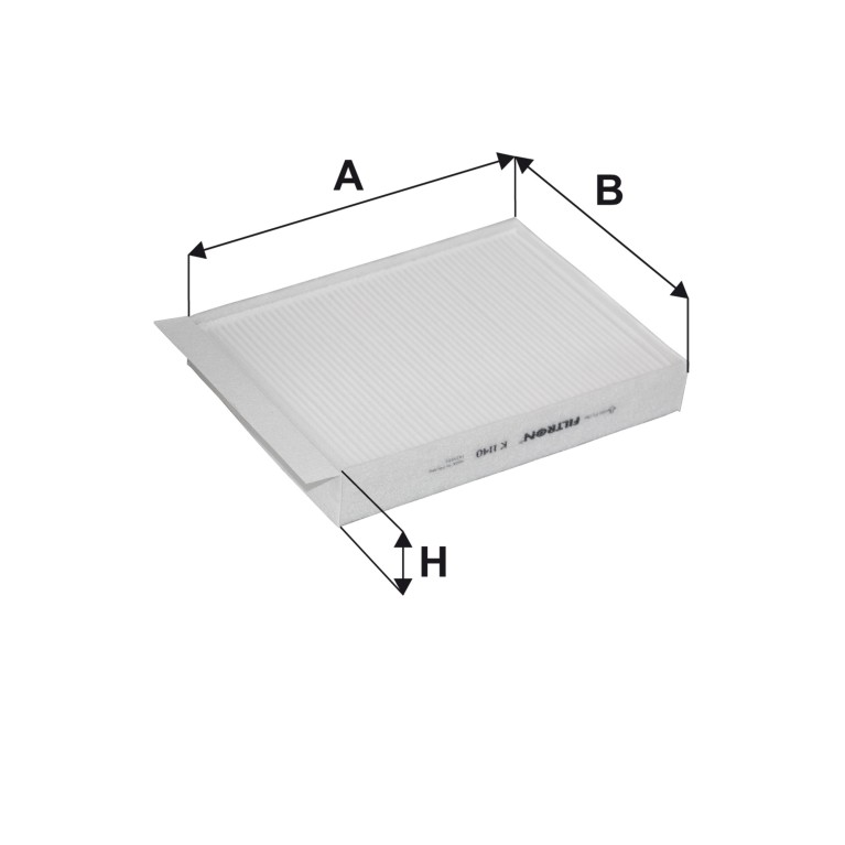 Filtre d'habitacle (Filtre à pollen) FILTRON ref. K 1140