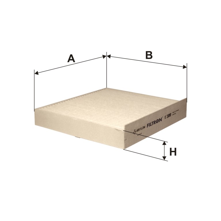 Filtre d'habitacle (Filtre à pollen) Filtron  ref. K 1189
