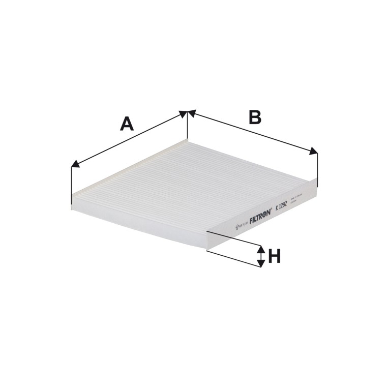Filtre d'habitacle (Filtre à pollen) Filtron ref. K 1292