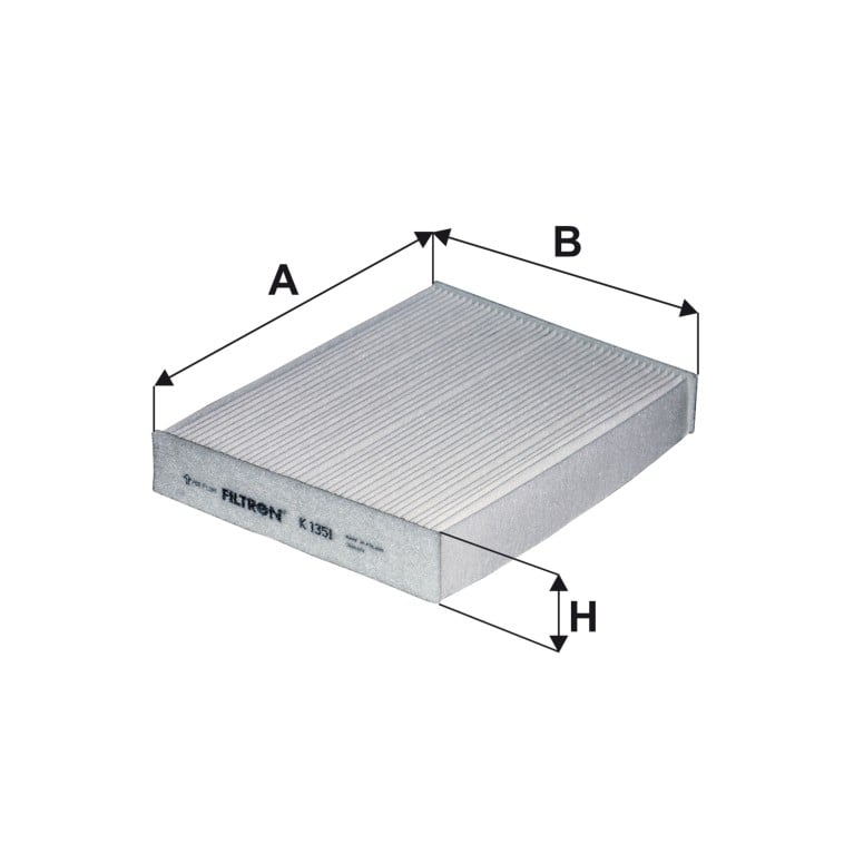 Filtre d'habitacle (Filtre à pollen) FILTRON ref. K 1351
