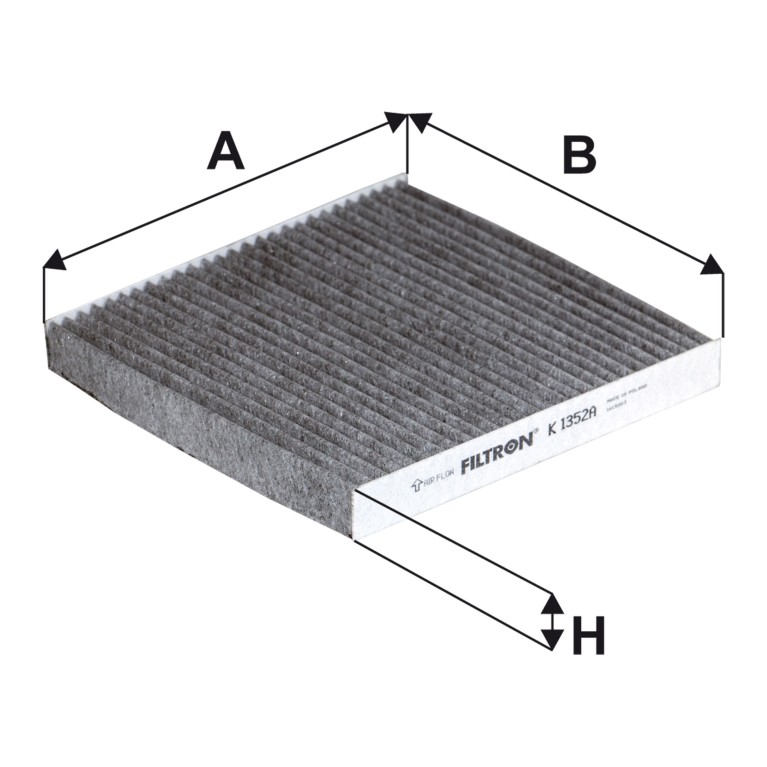Filtre d'habitacle (Filtre à pollen) Filtron ref. K 1352A