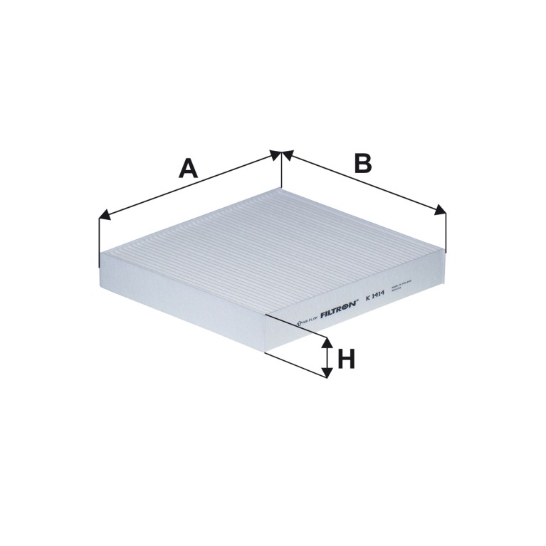 Filtre d'habitacle (Filtre à pollen) FILTRON ref. K 1414