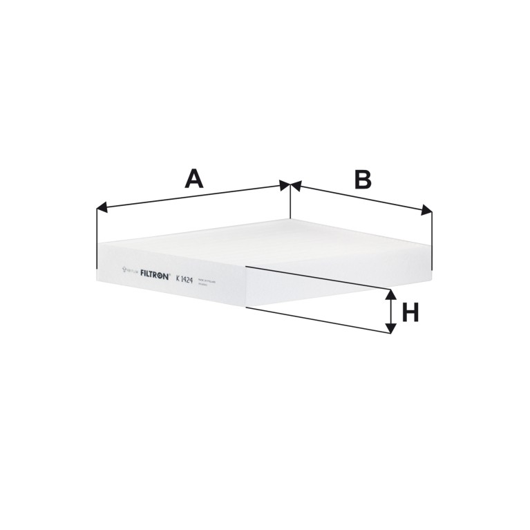 Filtre d'habitacle (Filtre à pollen) FILTRON ref. K 1424