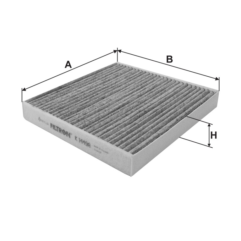 Filtre d'habitacle (Filtre à pollen) FILTRON ref. K 1449A