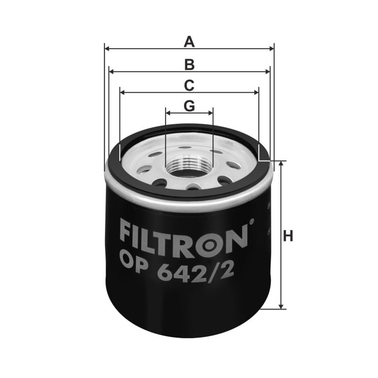 Filtre à huile FILTRON ref. OP 642/2