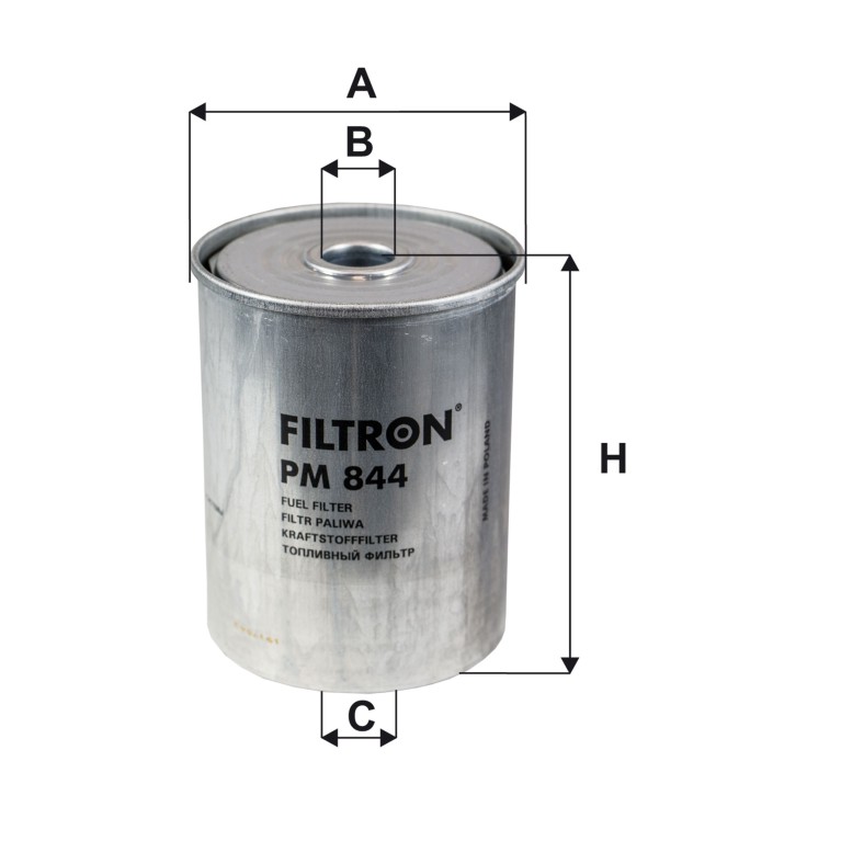 Filtre à carburant (Filtre à gasoil) FILTRON ref. PM 844
