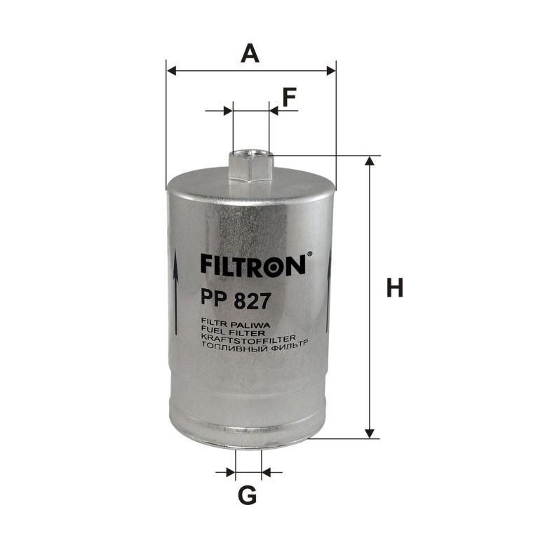 Filtre à carburant (Filtre à gasoil) FILTRON ref. PP 827
