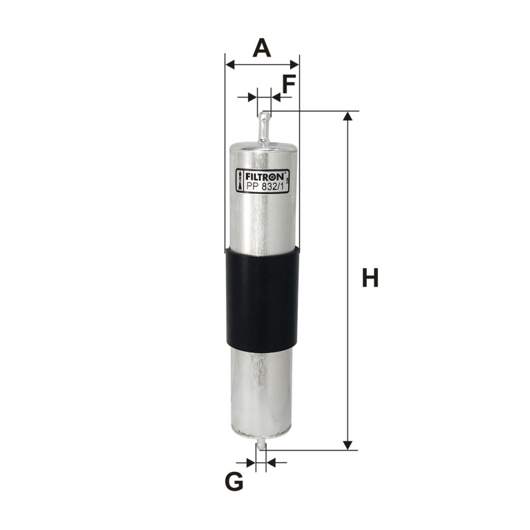 Filtro combustible FILTRON ref. PP 832/1