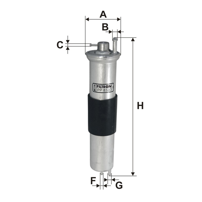 Filtro combustible FILTRON ref. PP 832/3