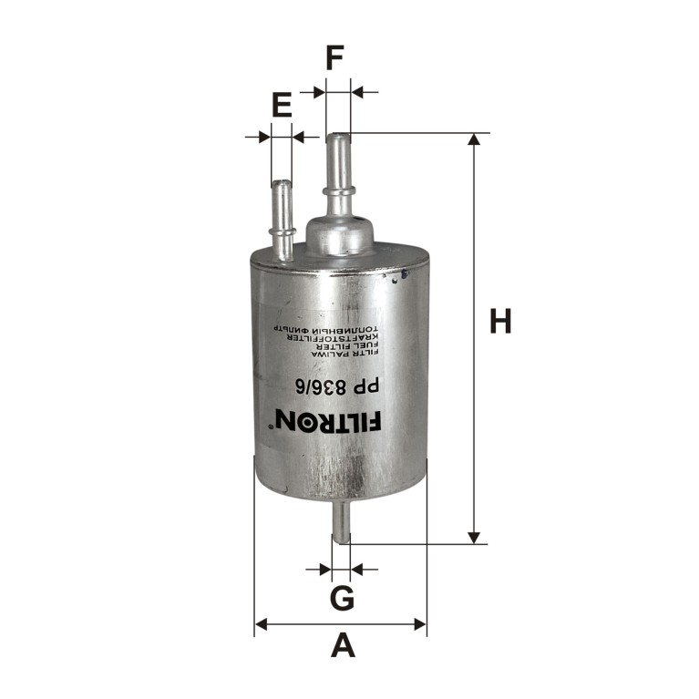 Filtre à carburant (Filtre à gasoil) FILTRON ref. PP 836/6