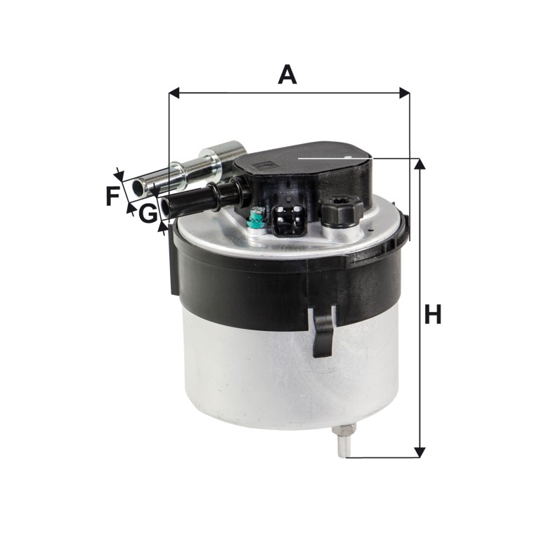 Filtre à carburant (Filtre à gasoil) FILTRON ref. PP 838/8