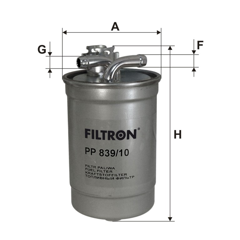 Filtre à carburant (Filtre à gasoil) FILTRON ref. PP 839/10