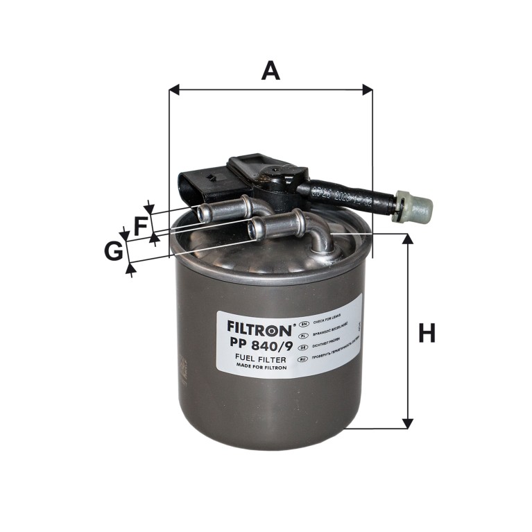 Filtre à carburant (Filtre à gasoil) FILTRON ref. PP 840/9