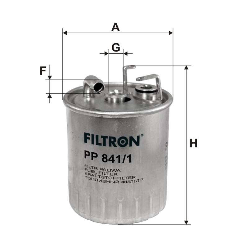 Filtre à carburant (Filtre à gasoil) Filtron PP 841/1