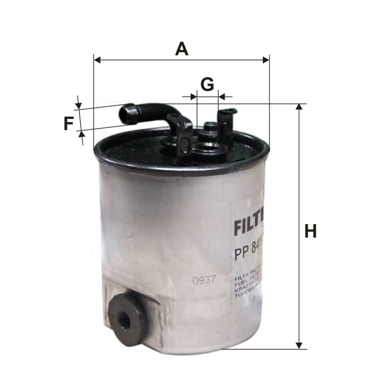 Filtre à carburant (Filtre à gasoil) Filtron PP 841/3