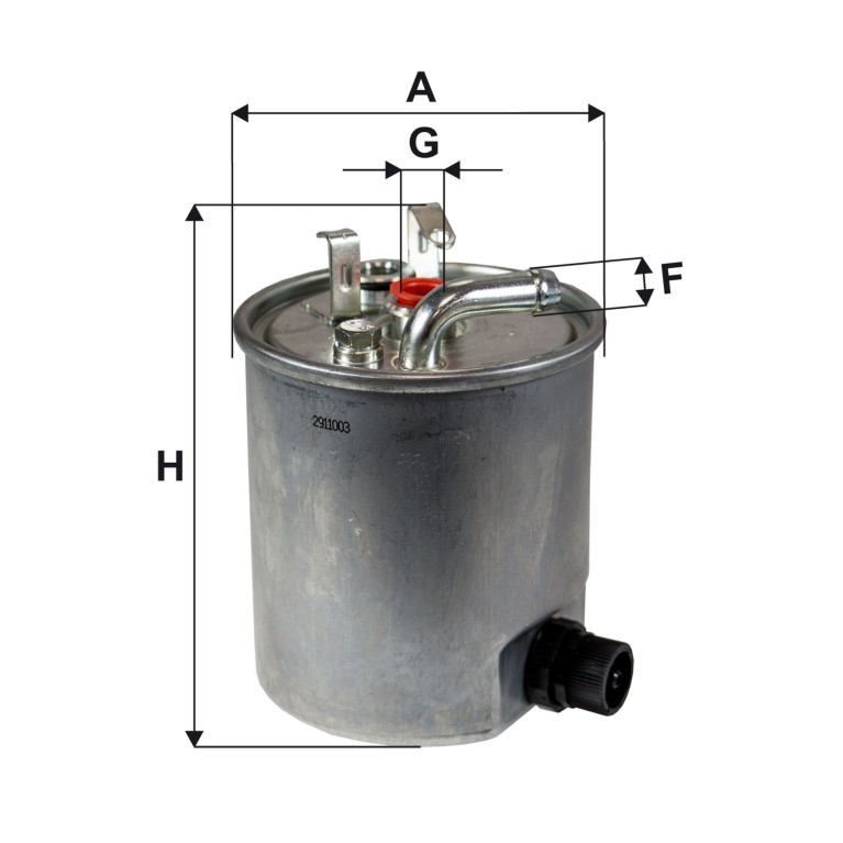 Filtre à carburant (Filtre à gasoil) Filtron PP 841/5
