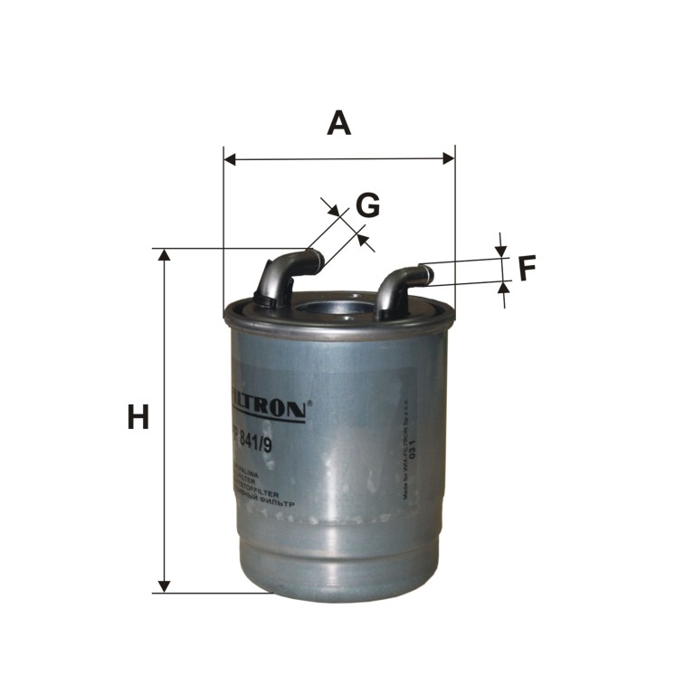 Filtre à carburant (Filtre à gasoil) Filtron PP 841/9