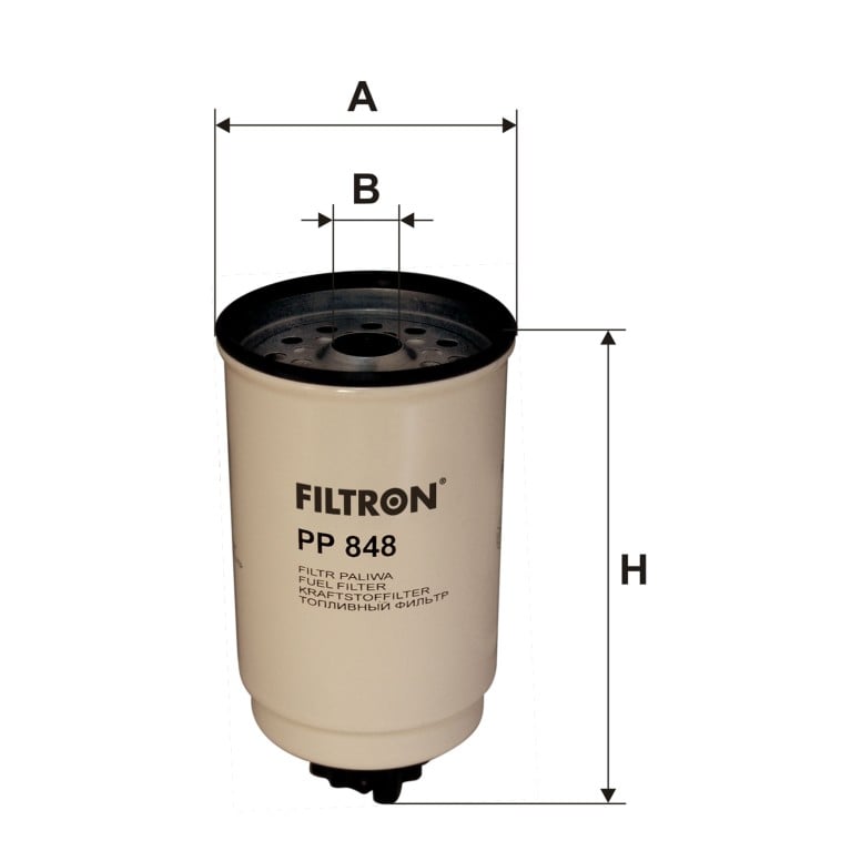 Filtre à carburant (Filtre à gasoil) FILTRON ref. PP 848