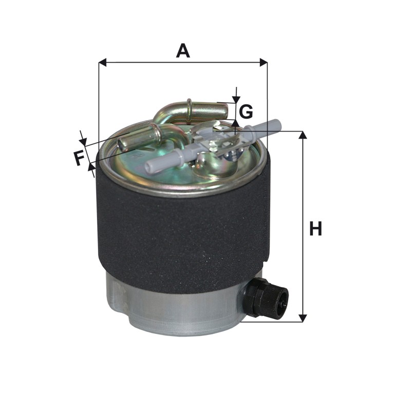 Filtre à carburant (Filtre à gasoil) FILTRON ref. PP 857/4