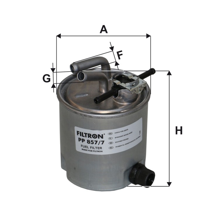 Filtre à carburant (Filtre à gasoil) Filtron PP 857/7