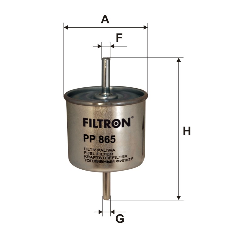 Filtro combustible FILTRON ref. PP 865