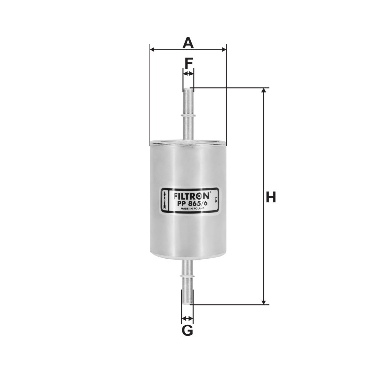 Filtre à carburant (Filtre à gasoil) FILTRON ref. PP 865/6