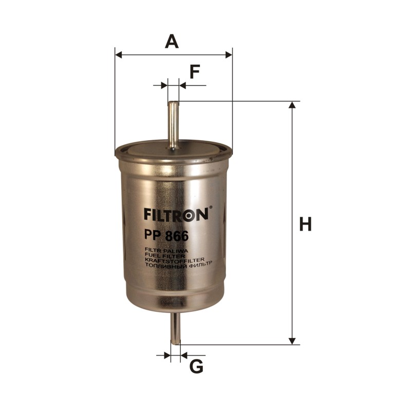 Filtre à carburant (Filtre à gasoil) FILTRON ref. PP 866