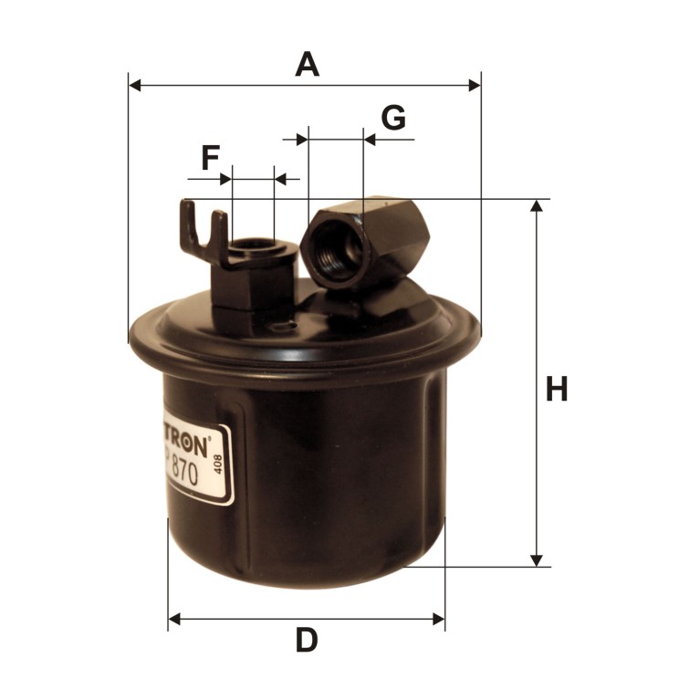 Filtro combustible FILTRON ref. PP 870