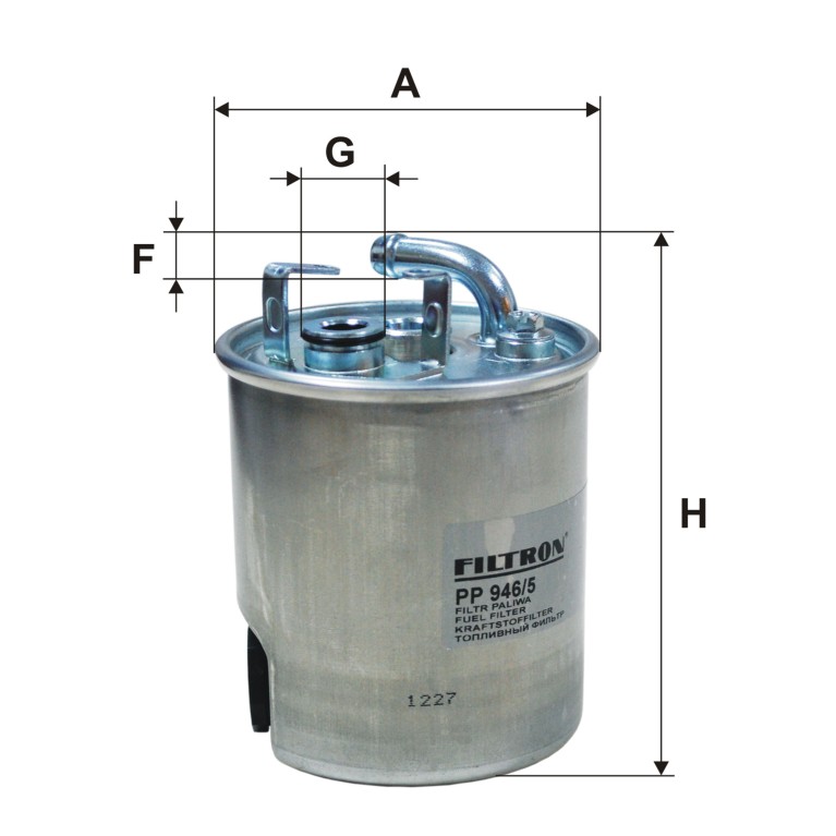 Filtre à carburant (Filtre à gasoil) Filtron PP 946/5
