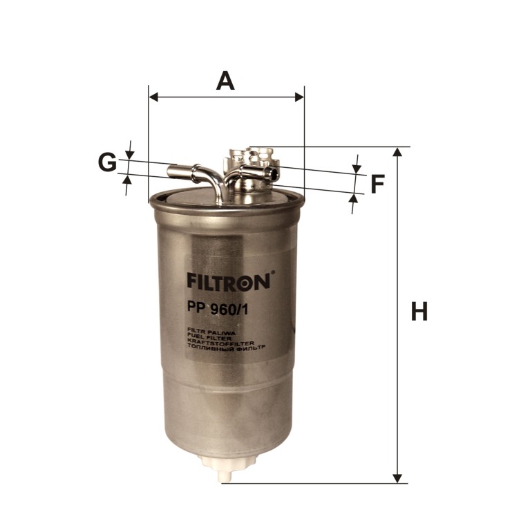 Filtre à carburant (Filtre à gasoil) Filtron PP 960/1
