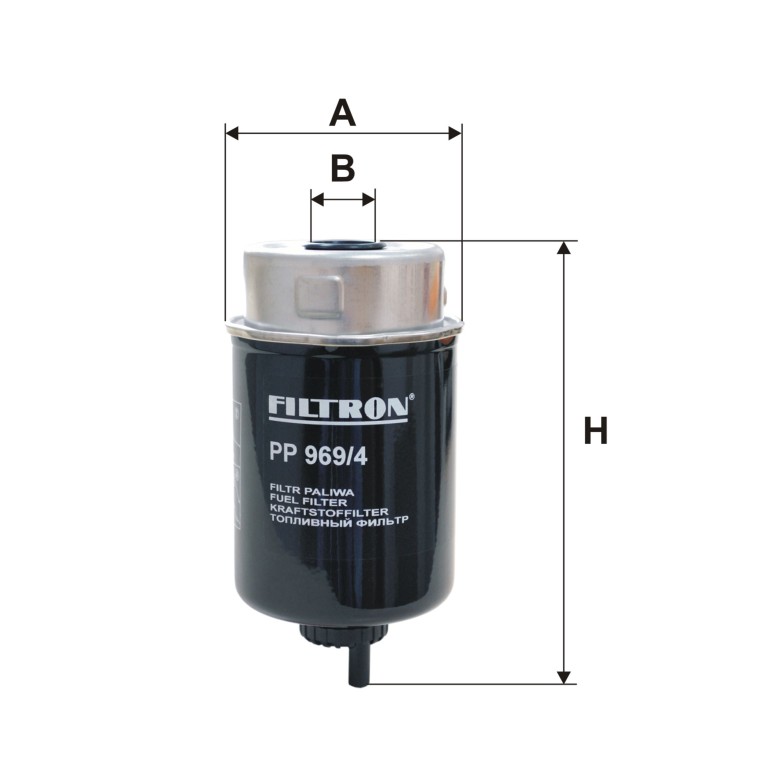 Filtre à carburant (Filtre à gasoil) FILTRON ref. PP 969/4