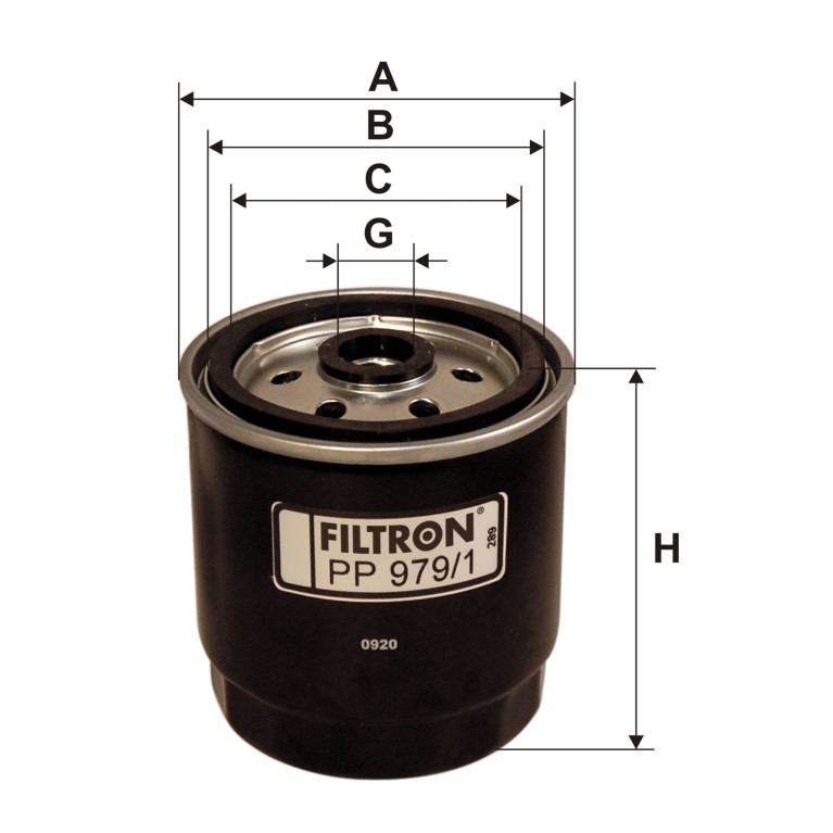 Filtre à carburant (Filtre à gasoil) Filtron PP 979/1