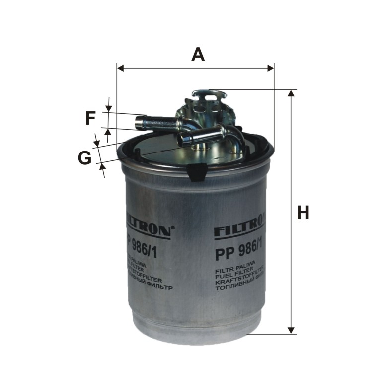 Filtre à carburant (Filtre à gasoil) FILTRON ref. PP 986/1