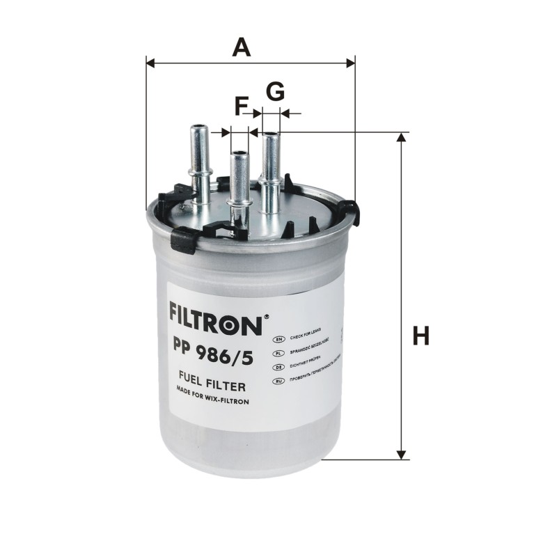 Filtro combustible Filtron PP 986/5