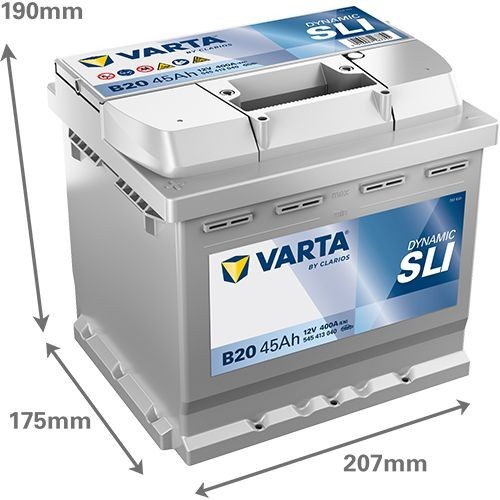 Batterie (de voiture) VARTA 45.0 - ref. 545413040K262