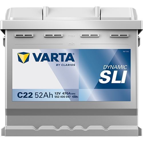 Batterie (de voiture) VARTA 52.0 - ref. 552400047K262