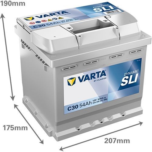 Batterie (de voiture) VARTA 54.0 - ref. 554400053K262