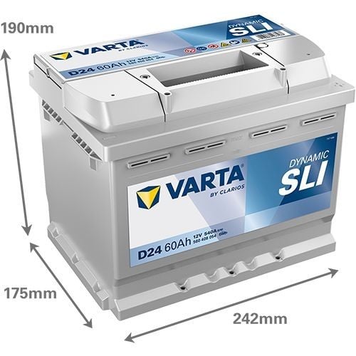 Batterie (de voiture) VARTA 60.0 - ref. 560408054K262