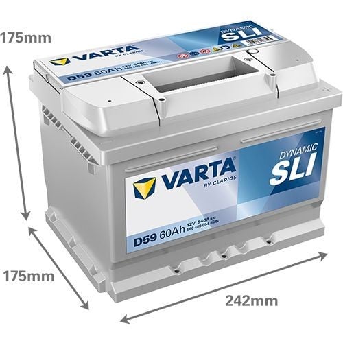 Batterie (de voiture) VARTA 60.0 - ref. 560409054K262