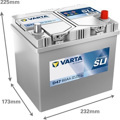 Batterie (de voiture) VARTA 60.0 - ref. 560410054K262